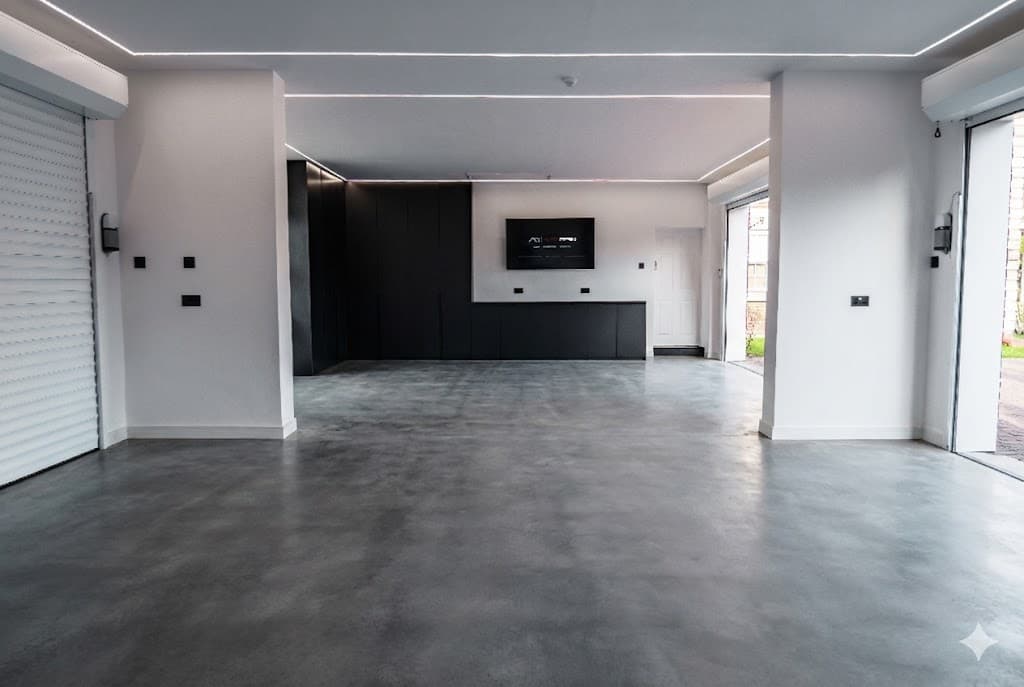 Double driveway before resin transformation.